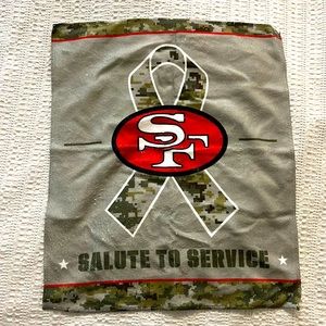 49er’s salute to service towel / flag